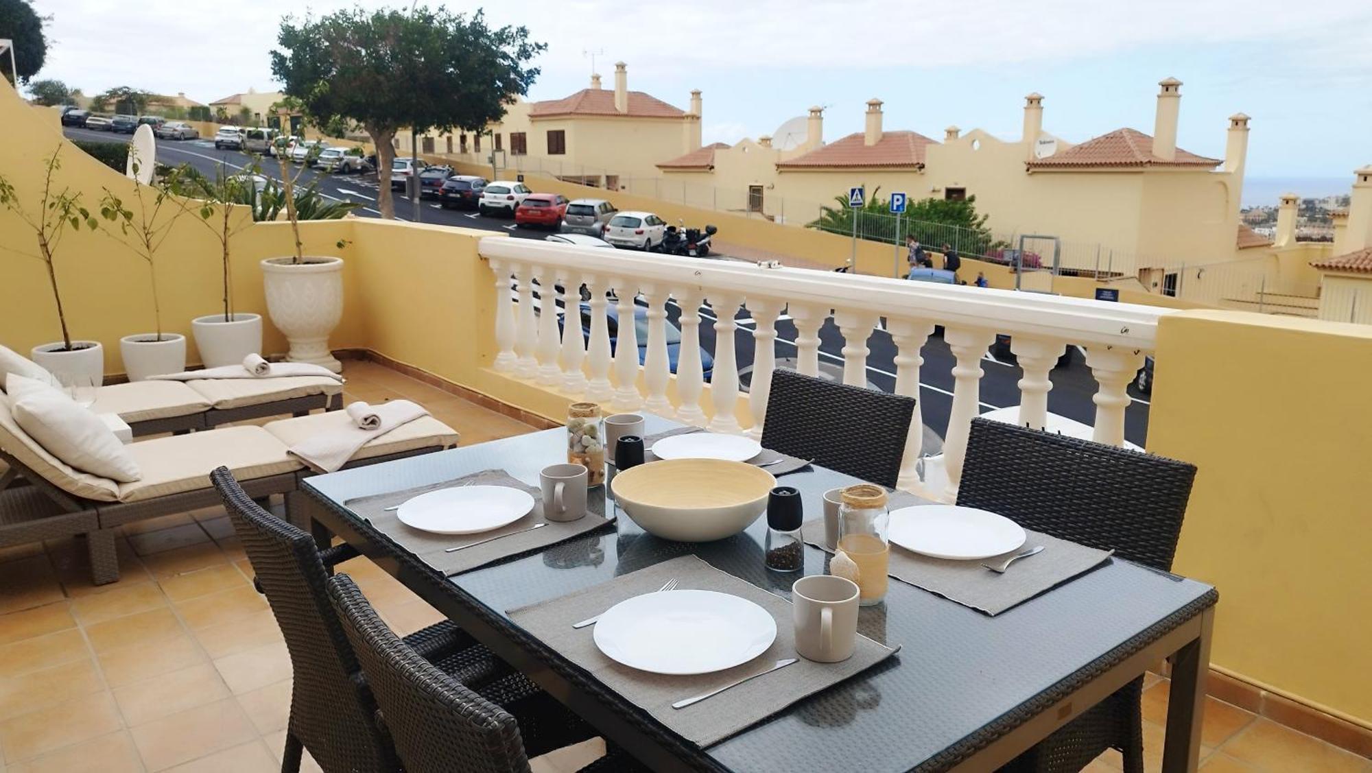 Charming & Sunny Apartment With Ocean View Costa Adeje  Exteriör bild