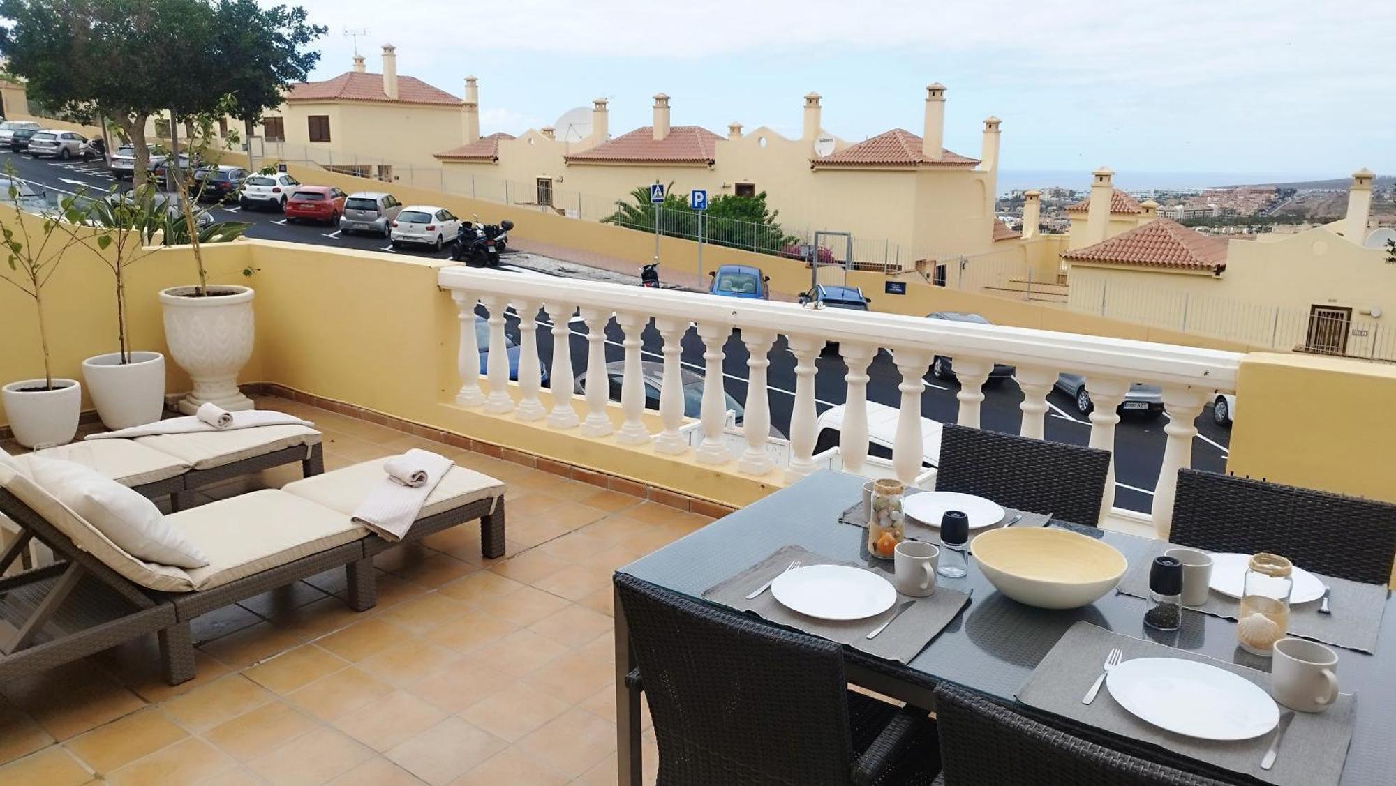 Charming & Sunny Apartment With Ocean View Costa Adeje  Exteriör bild
